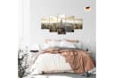 Runa Art 5-teiliges Wandbild New York City Braun Bild 1