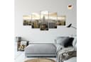 Runa Art 5-teiliges Wandbild New York City Braun Bild 5