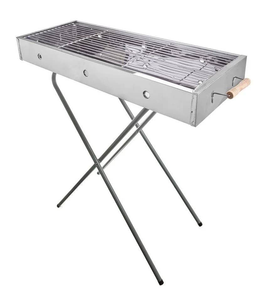 EuroStock Holzkohlegrill Edelstahl Klappbar Silber - Bild 5