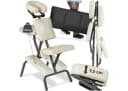 tectake Massagesessel Klappbar Beige Mit Tragetasche Bild 2