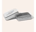Hydrophil Seifendose Aluminium Silber mit Abtropfgitter Bild 5