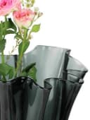 Signature Home Collection Tischvase Grau Glas Handgefertigt Bild 4