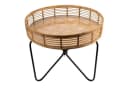 Signature Home Collection Beistelltisch Rattan Metall Schwarz Bild 2