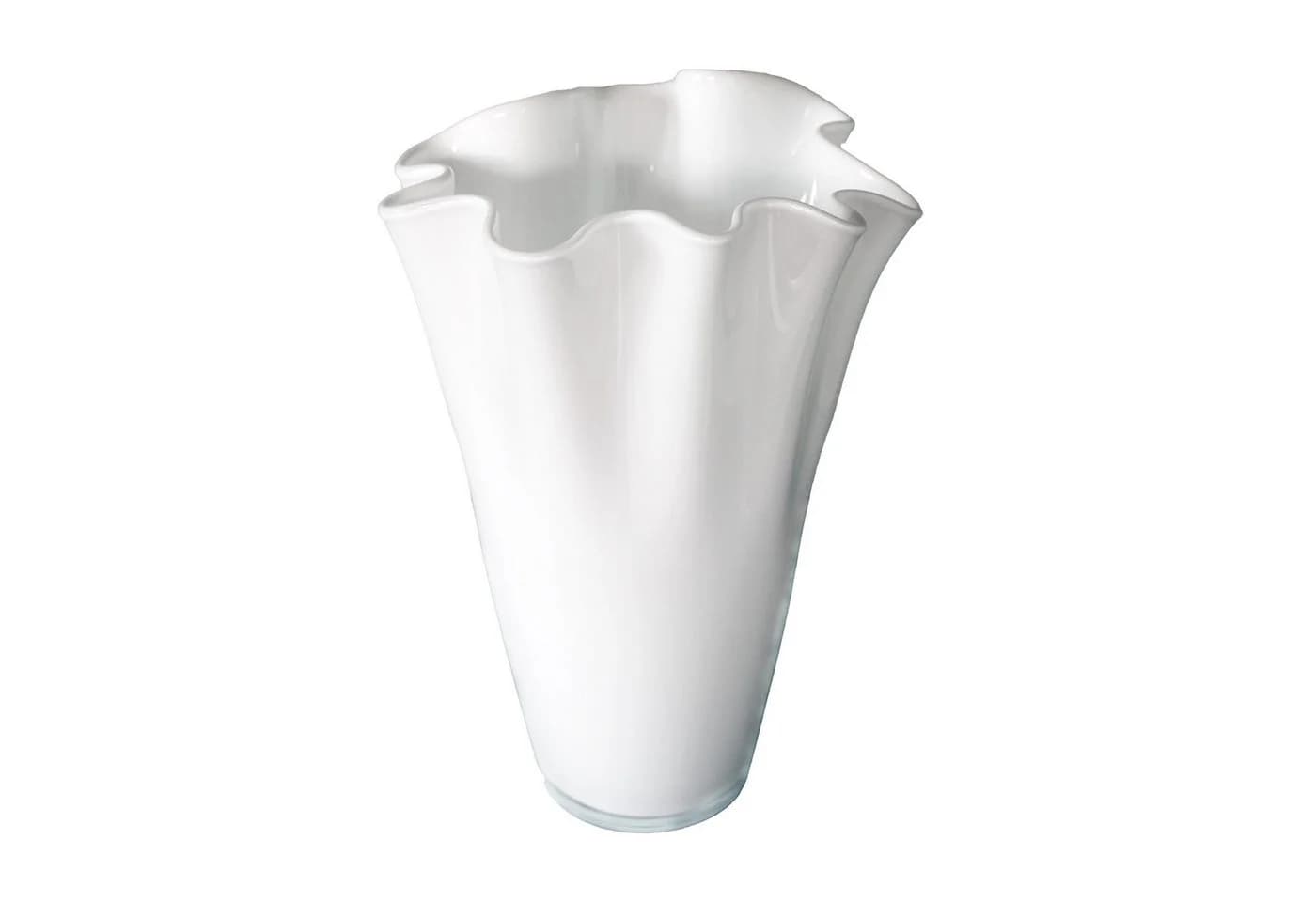 Signature Home Collection Tischvase Weiß Mundgeblasene Glasvase
