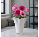 Signature Home Collection Tischvase Weiß Mundgeblasene Glasvase Bild 2