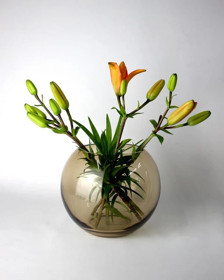 Signature Home Collection Kugelvase Glas Braun - Bild 2