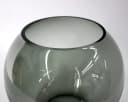 Signature Home Collection Kugelvase Glas rund bernstein grau Glasvase handgemacht Tischvase Bild 3