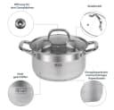 RESTO Kitchenware Kochtopf Libra Edelstahl 18/10 mit Glasdeckel Bild 5