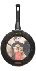 RESTO KITCHENWARE Aries Tiefe Wokpfanne Schwarz Antihaft Bild 1