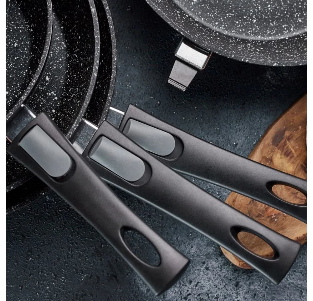 RESTO KITCHENWARE Aries Tiefe Wokpfanne Schwarz Antihaft - Bild 5