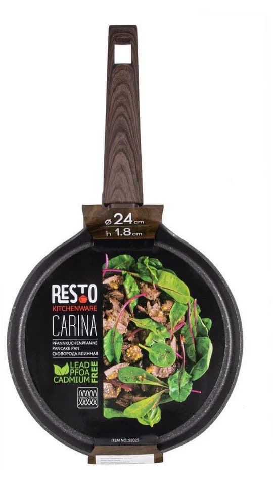RESTO Crêpepfanne Carina 28cm Marmor-Antihaft Holzgriff - Bild 5