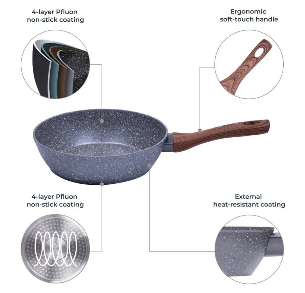 RESTO KITCHENWARE Aquila Bratpfanne Grau Antihaft - Bild 5