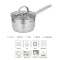 RESTO KITCHENWARE Rigel Kasserolle 1,9l Edelstahl silber Bild 3