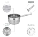 RESTO KITCHENWARE Rigel Kasserolle 1,9l Edelstahl silber Bild 4