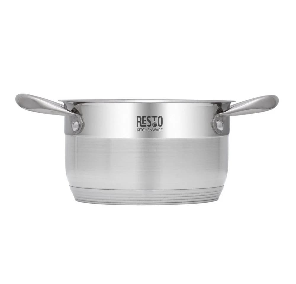RESTO KITCHENWARE Kochtopf Rigel Edelstahl 1,9l mit Glasdeckel
