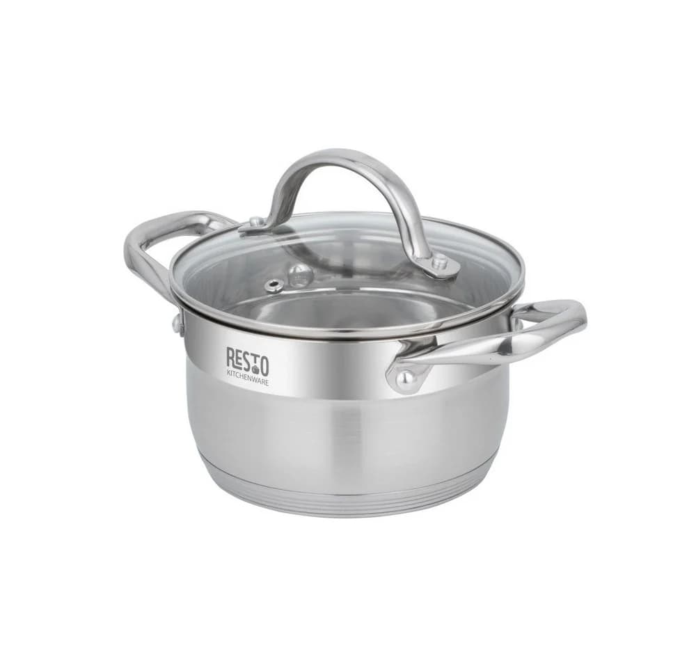 RESTO KITCHENWARE Kochtopf Rigel Edelstahl 1,9l mit Glasdeckel - Bild 2