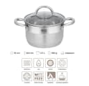 RESTO KITCHENWARE Kochtopf Rigel Edelstahl 2,7l silber Bild 3