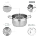 RESTO KITCHENWARE Kochtopf Rigel Edelstahl 2,7l silber Bild 4
