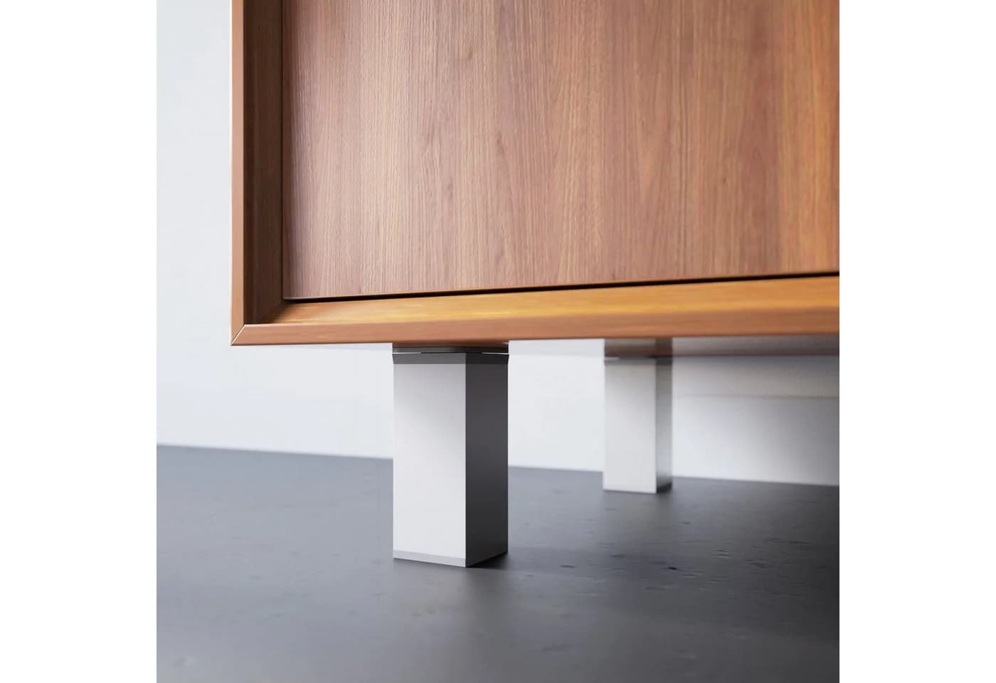 sossai® Möbelfüße Aluminium 8er Set höhenverstellbar Design - Bild 4