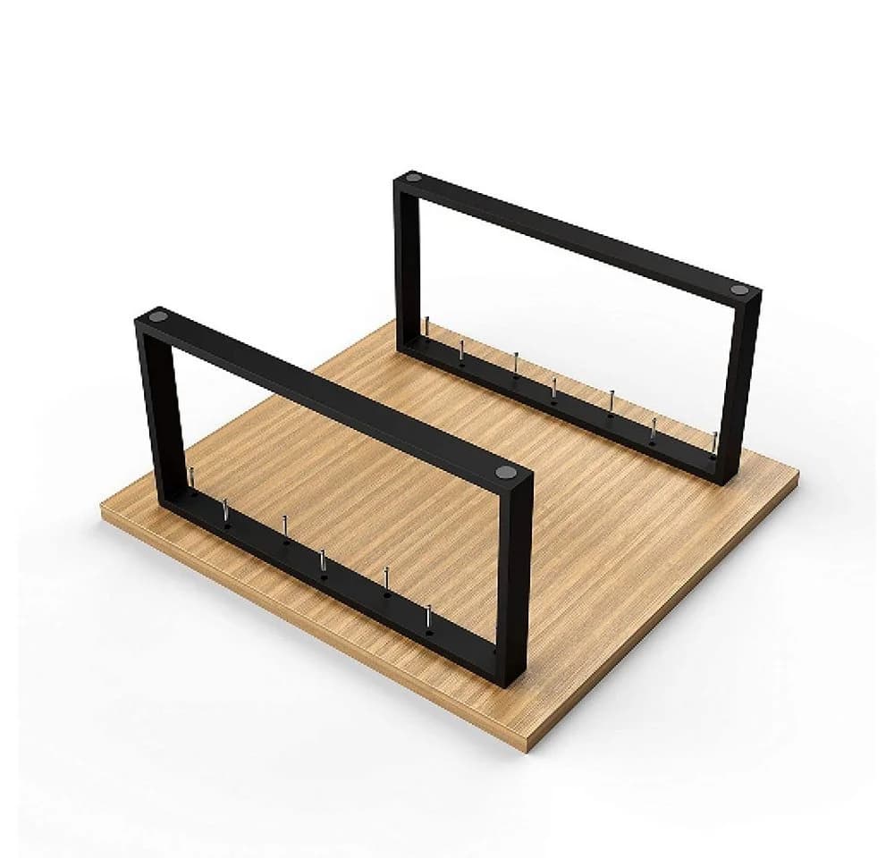 sossai® Couchtischgestell Schwarz 2-Stück
