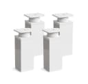 sossai® Möbelfuß MFV1 Weiß Höhenverstellbar Aluminium Bild 2