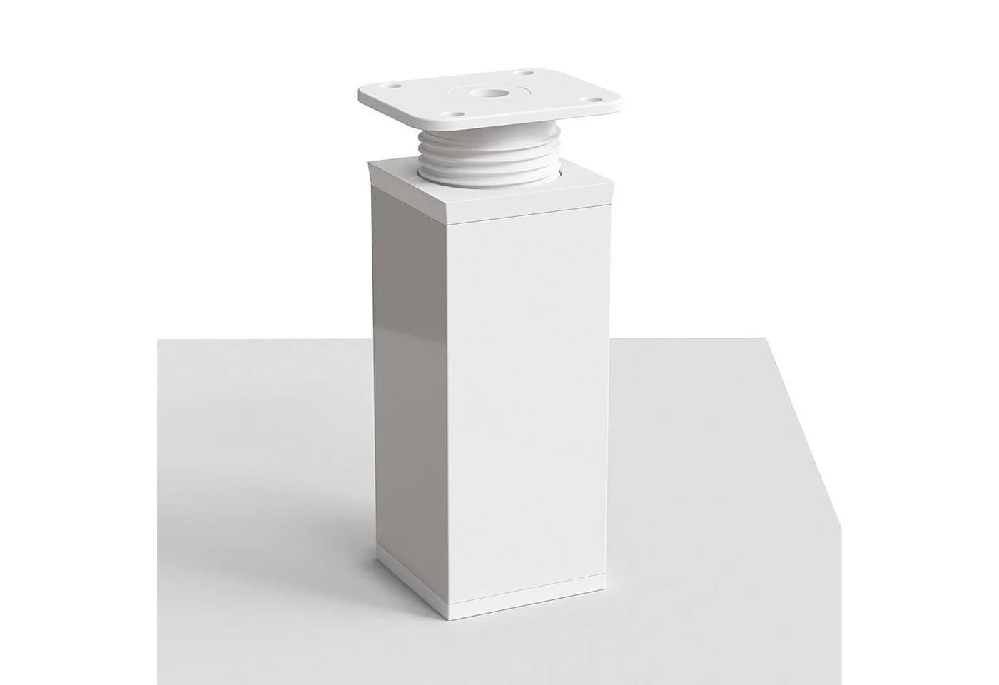 Sossai Möbelfuß Design-Möbelfüße 4er & 8er Set höhenverstellbar MFV1 Weiß