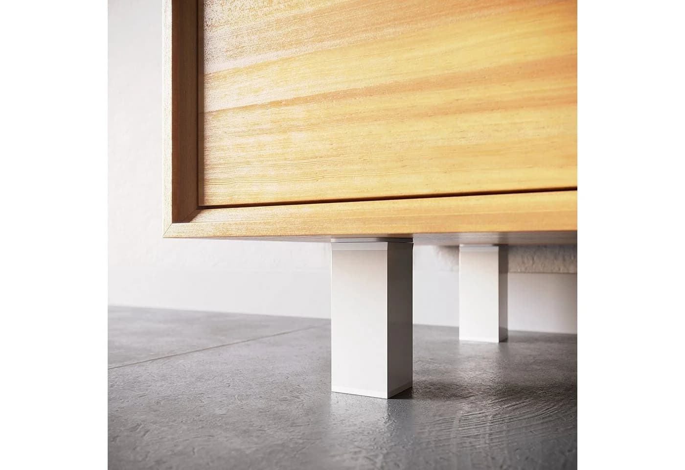 Sossai Möbelfuß Design-Möbelfüße 4er & 8er Set höhenverstellbar MFV1 Weiß - Bild 4