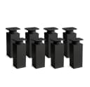 sossai® Möbelfuß Design-Möbelfüße 8er Set höhenverstellbar Schwarz Matt Bild 2