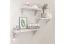 sossai® Wandregalhalter 2er Set Silber Aluminium Modern Design Bild 1