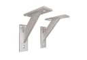 sossai® Wandregalhalter 2er Set Silber Aluminium Modern Design Bild 2