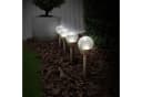 EAXUS LED Solarleuchte 3er Set Kugel mit Crackle-Licht Farbwechsel Bild 5