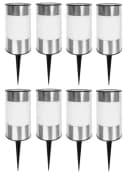EAXUS LED Solarleuchte 8er Set Big Tube Gartenleuchte Neutralweiß Bild 2