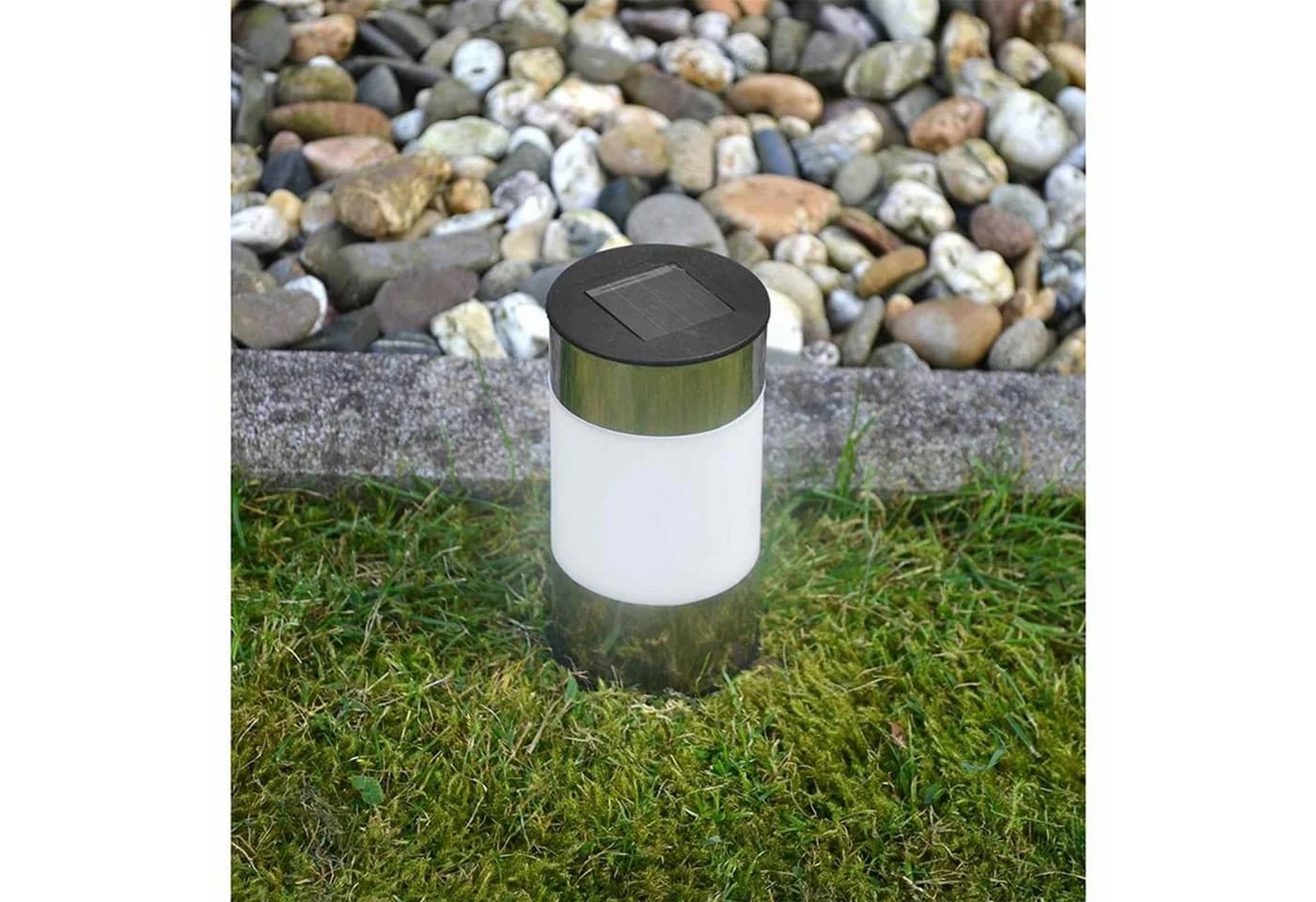 EAXUS LED Solarleuchte 8er Set Big Tube Gartenleuchte Neutralweiß - Bild 4