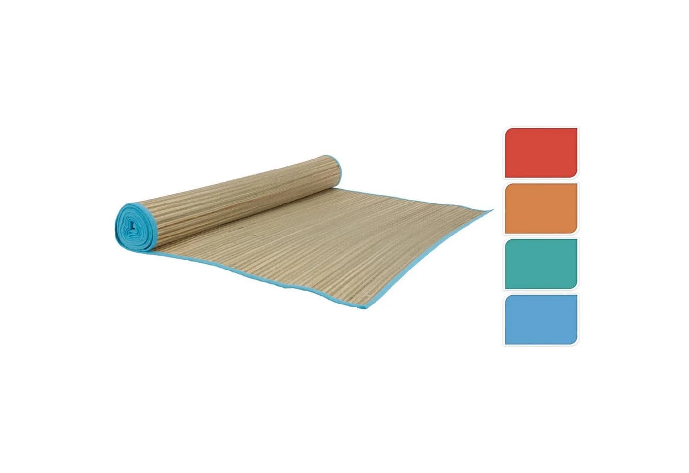 HAC24 Strandmatte 5er Set aus Bast & Polyester 175x60cm