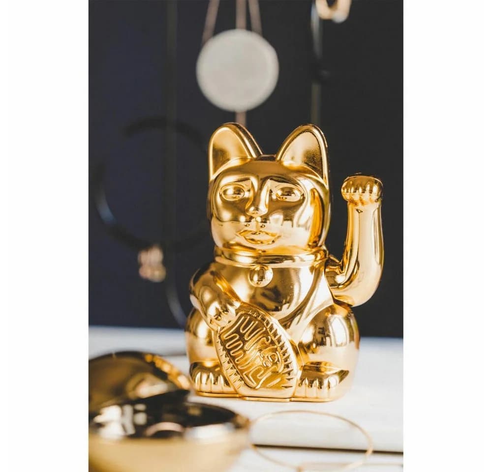 Donkey Products Winkekatze Gold 15cm