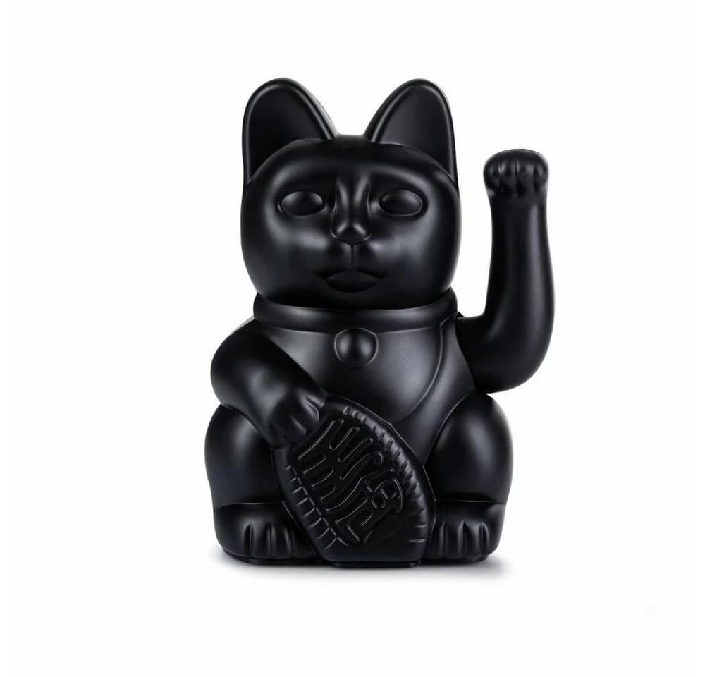 Donkey Products Winkekatze Lucky Cat Maneki Neko Schwarz - Bild 2