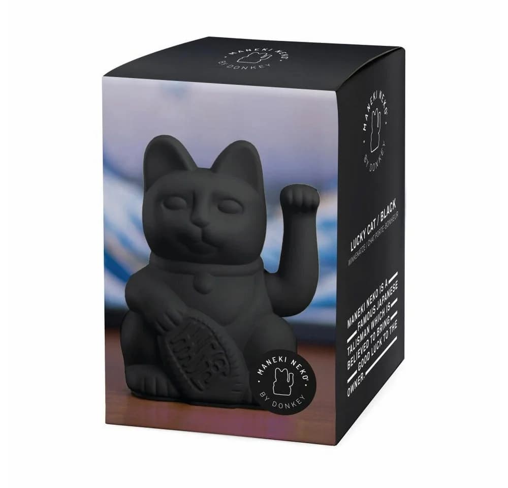 Donkey Products Winkekatze Lucky Cat Maneki Neko Schwarz - Bild 3