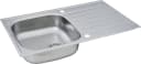 Respekta Edelstahlspüle Dallas 86 cm Silber Einbauspüle Bild 4