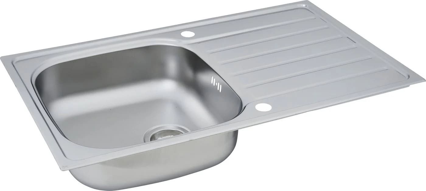 Respekta Edelstahlspüle Dallas 86 cm Silber Einbauspüle - Bild 4