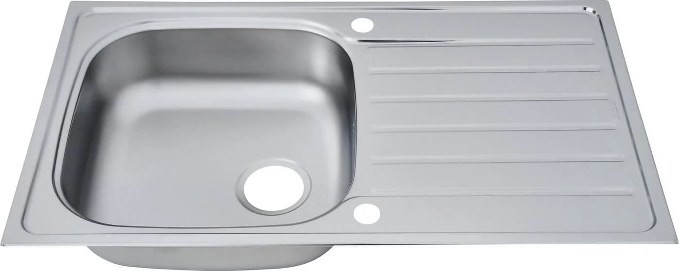 Respekta Edelstahlspüle Dallas 86 cm Silber Einbauspüle - Bild 5