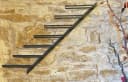 DanDiBo Weinregal Wand Metall Schwarz Diagon 7 Flaschen Bild 4