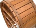 DanDiBo Weinregal Holz Stehend Weinfass 12 Flaschen Braun gebeizt Bild 3