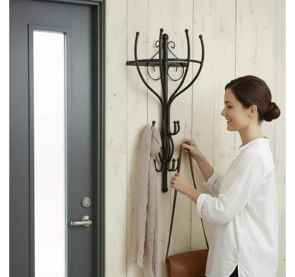DanDiBo Garderobenhalter Wandgarderobe Halbrund 66 cm - Bild 3