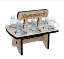 DanDiBo Schnapsbrett mit Gravur Stammtisch und 6 Gläsern Bild 5