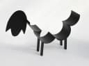 DanDiBo Toilettenpapierhalter Schwarz Metall Schaf Bild 3