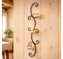 DanDiBo Wandkerzenhalter Metall Schwarz Emma 68 cm Bild 2