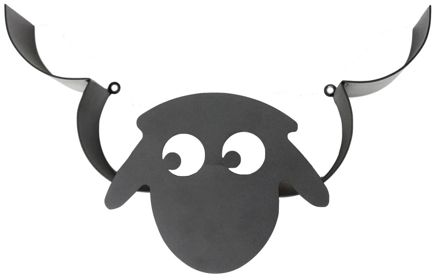 DanDiBo Toilettenpapierhalter Schaf Schwarz Metall Wandhalterung - Bild 3