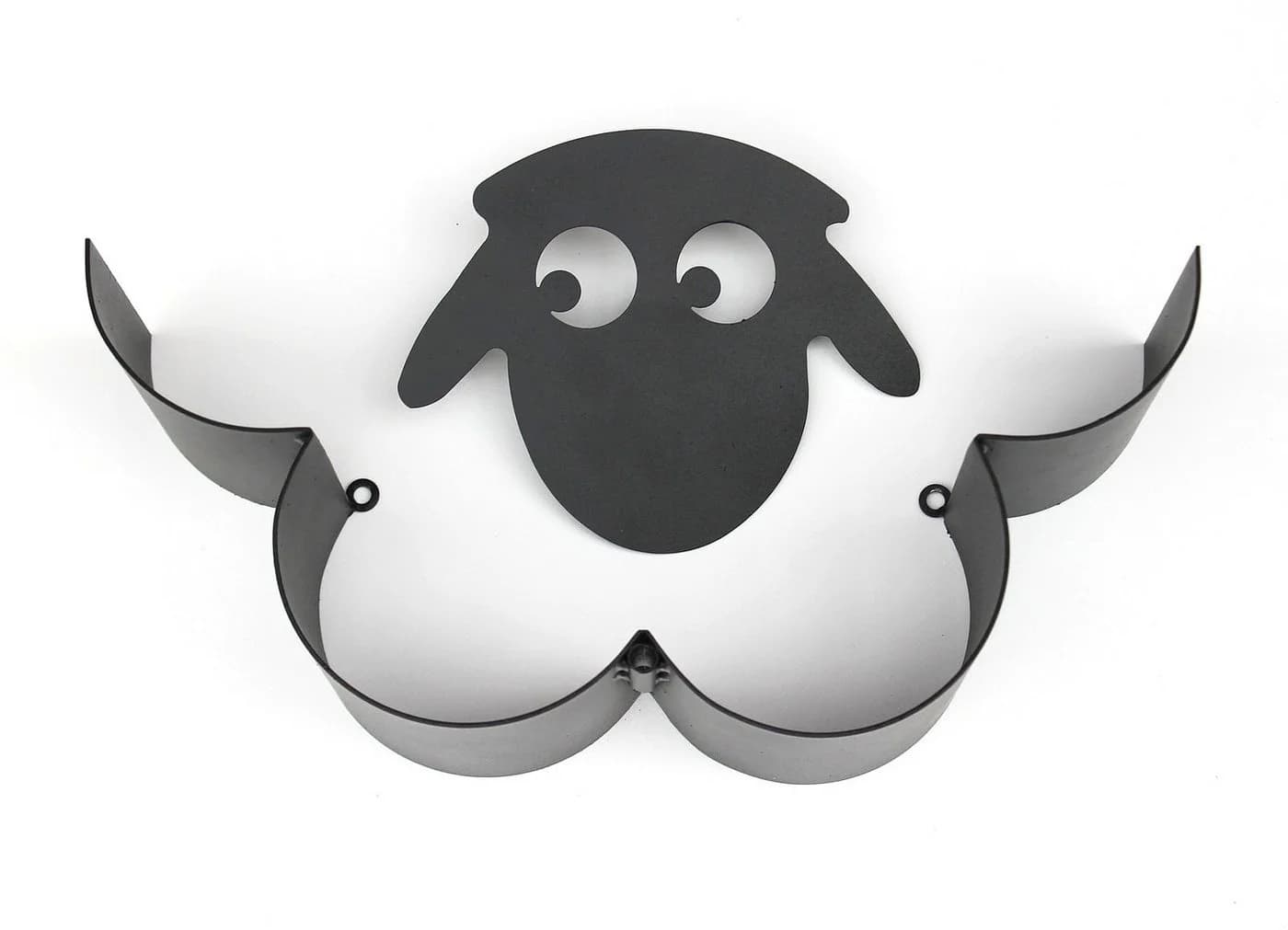 DanDiBo Toilettenpapierhalter Schaf Schwarz Metall Wandhalterung - Bild 4