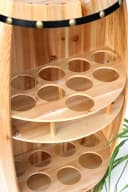 DanDiBo Weinregal Weinfass Naturholz Halbrund Bild 3