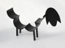 DanDiBo Handtuchhalter Stehend Schwarz Schaf Design Bild 3